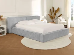 Vente-unique Canapé abatible 160 x 200 cm de pana + colchón - TIMANO