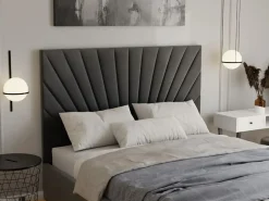 Vente-unique Canapé abatible 180 x 200 cm en terciopelo - RILIODA de Pascal Morabito