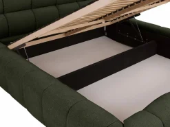 Hot Vente-unique Canapé abatible 180 x 200 cm tela - FORVIK de Pascal Morabito Verde