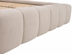Vente-unique Canapé abatible 200 x 200 cm tela + colchón - FORVIK de Pascal Morabito