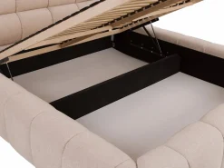 Discount Canapé abatible 200 x 200 cm tela - FORVIK de Pascal Morabito Cama Con Canapé|Cama Con Almacenaje