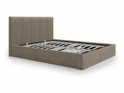 Outlet Canapé abatible de 180 x 200 cm con cabecero con costuras verticales tela - KILACLO Cama Con Canapé|Cama Con Almacenaje