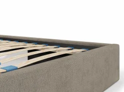 Outlet Canapé abatible de 180 x 200 cm con cabecero con costuras verticales tela - KILACLO Cama Con Canapé|Cama Con Almacenaje