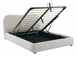Vente-unique Canapé abatible de 160 x 200 cm de tela color + colchón - VANARI