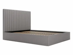 Discount Vente-unique Canapé abatible de 160 x 200 cm con cabecero de pana + colchón - SARAH Gris