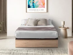 Ysmée Canapé abatible de 160 x 200 cm - Natural claro - HESTIA de YSMÉE