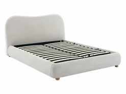 Vente-unique Canapé abatible de 140 x 190 cm de tela en color + colchón - VANARI