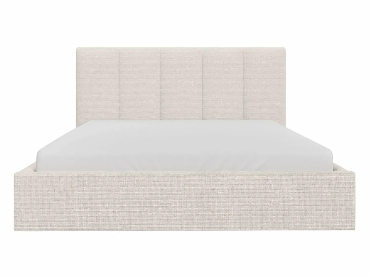 Clearance Canapé abatible de 140 x 190 cm cabecero con costuras verticales tela + colchón - KILACLO Cama Con Canapé