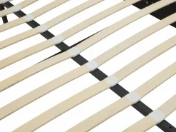 Vente-unique Canapé abatible de 180 x 200 cm con cabecero y lámpara de terciopelo + colchón - SARETO