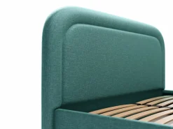 Canapé abatible de 160 x 200 cm de tela jaspeada color pato - FIREZA Cama Con Canapé