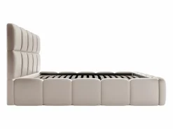 New Vente-unique Canapé abatible de 140 x 190 cm de tela efecto cuero - DAMADO de Pascal Morabito Beige