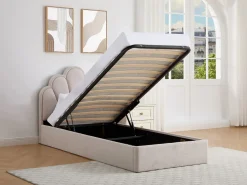 Discount Vente-unique Canapé abatible de concha 90 x 190 cm tela + colchón - CORALUNO Beige