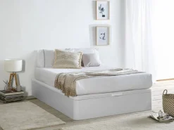 Discount Ysmée Canapé abatible HESTIA YSMÉE PLAY mate 140x190 cm Blanco