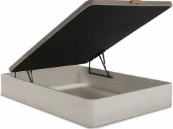 VS Venta-stock Canapé Abatible Petra 135x190 cm Blanco Nordic de Gran Capacidad