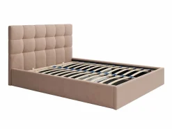 Sale Vente-unique Canapé arcón king size 200 x 200 cm de terciopelo en color + colchón - MIRDAL Beige