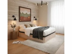 Canapé Atenas abatible tapizado 3D cambria 90x190 cm