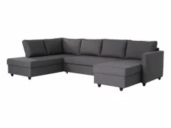 Clearance Canapé d'angle panoramique convertible - Tissu - L 292 x P 187 x H 86 cm - CATS Sofá Xxl