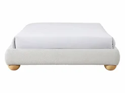 Best Canapé decorativo tapizado 160 x 200 cm tamaño Queen tela rizada Con patas ELENAE YSMÉE Somier Tapizado|Somier - 160X200Cm