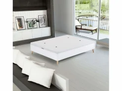 Canapé 135x190 cm nórdico con patas inclinadas dormitorio