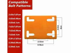 Canasta de baloncesto de repuesto resistente, para montaje en pared o puerta, de acero, color con red (58 x 50 x 10 cm)