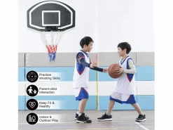Discount Canasta de baloncesto de pared para interior y exterior, con tablero de polietileno irrompible, color (72,4 x 45,72 x 20 cm) Cesta De Baloncesto