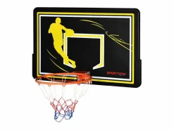 Sale Canasta de baloncesto negro y amarillo 110x90x70 cm Cesta De Baloncesto