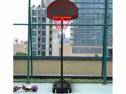 Clearance AHD Canasta de baloncesto portátil y regulable en altura 160-210 cm LA Multicolor