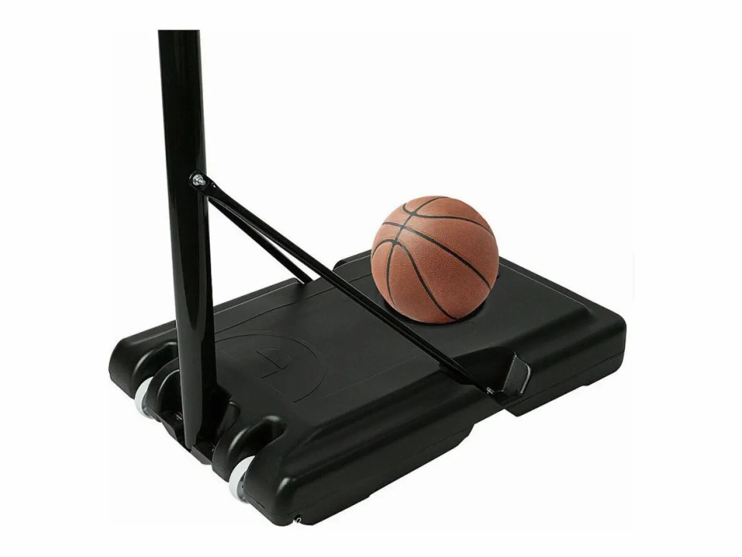 Clearance AHD Canasta de baloncesto portátil y regulable en altura 160-210 cm LA Multicolor