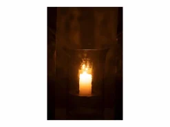 Hot J-Line Candelabro de vidrio de 19x19x27 cm. Transparente