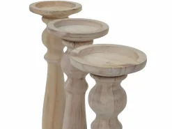 MCW Candelero H360 (juego de 3), marrón natural