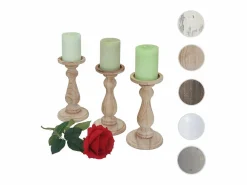 Discount MCW Candelero H361 (juego de 3), marrón natural Color natural claro