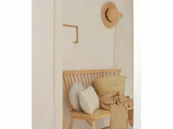New DECOWOOD Capazo de esparto natural de 50x35x35cm - MENORCA - Beige