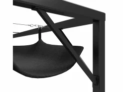 Hot Carpa de jardín con toldo retráctil 3x3 m Antracita Pérgola