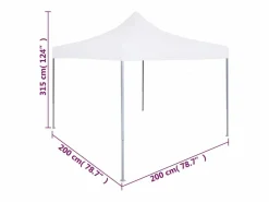 Discount Carpa de recepción plegable profesional 2x2 m Acero Cenador Y Quiosco