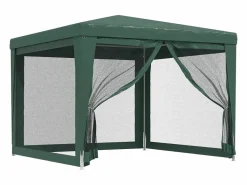 Best Carpa para fiestas con 4 paredes de malla HDPE 3x3 m ES903213 Verde