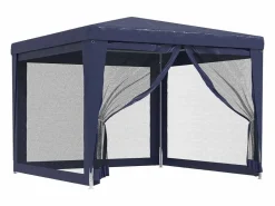 Carpa para fiestas con 4 paredes de malla HDPE 3x3 m ES687578