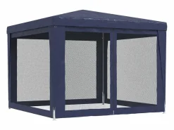 Carpa para fiestas con 4 paredes de malla HDPE 3x3 m ES687578