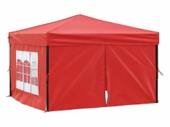 Carpa para fiestas plegable con paredes laterales 3x3 m ES251744