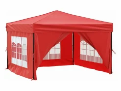 Carpa para fiestas plegable con paredes laterales 3x3 m ES251744