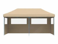 Carpa plegable para fiestas con 3 paredes laterales