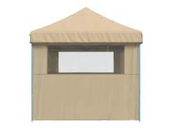 Carpa plegable para fiestas con 3 paredes laterales