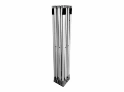 New Carpa plegable profesional de aluminio con estructura hexagonal, Market-Pro 3X3, color , impermeable Blanco