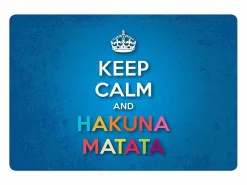 Don Hierro Carrito auxiliar plegable con ruedas - Estructura metálica blanca, 2 estantes laminados Decorado Keep Calm – 72*66*43 cm - BAUHAUS