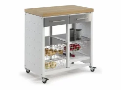 Discount Don Hierro Carrito de cocina / Mesita auxiliar, EKO Marru00f3n