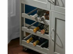Sobuy Carrito de Cocina Carrito de Servir con 3 Puertas y 1 cajón L67cmxH87cmxD38cm FKW45-HG ES