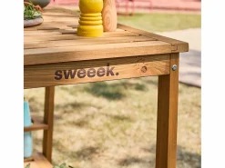 New Carrito de cocina exterior de madera con ruedas madera Materiales Y Utensilios De Cocina