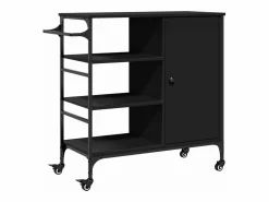 vidaxl Carrito de cocina madera de ingeniería 87,5x38,5x84,5 cm