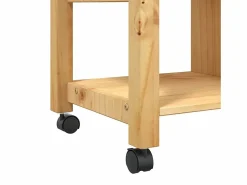 Clearance Carrito de cocina MONZA madera maciza de pino 84x40x88,5 cm Mueble Camarera