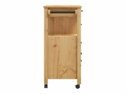 vidaxl Carrito de cocina MONZA madera maciza de pino 84x40x88,5 cm