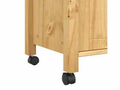 vidaxl Carrito de cocina MONZA madera maciza de pino 84x40x88,5 cm
